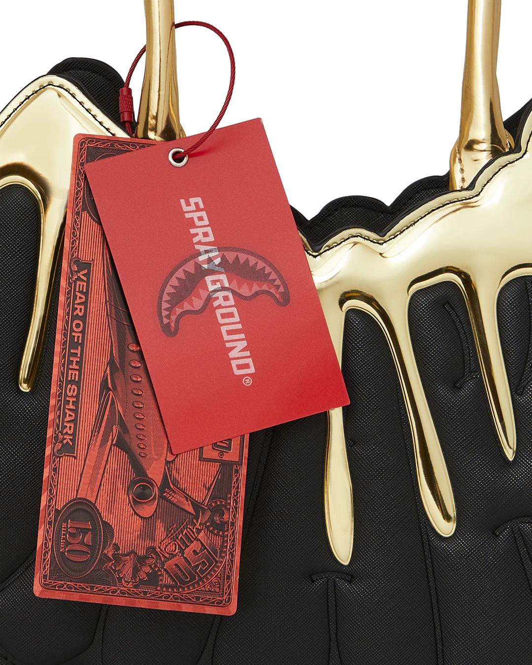 Sprayground GOLDHEART SHARK DRIP HANDBAG