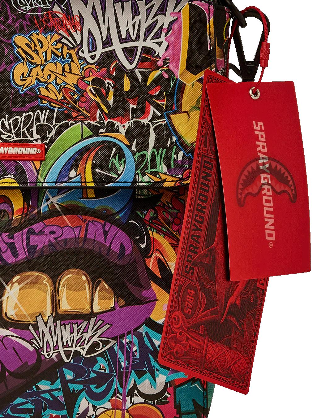 Sprayground HALF GRAF LIPS MESSENGER BAG