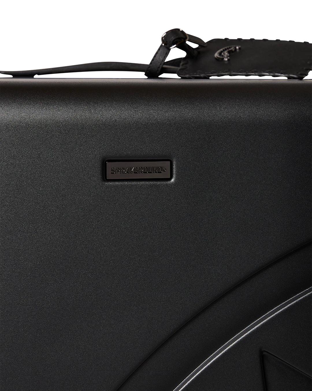 Sprayground REALITY CHECK SHARKITECTURE FULL-SIZE JETBLACK LUGGAGE (GUNMETAL HARDW