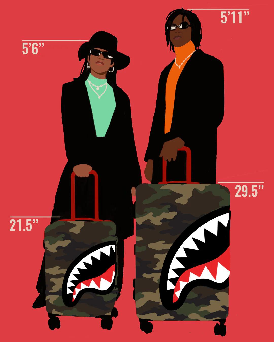 Sprayground SHARKNAUTICS (CAMO) 29.5” FULL-SIZE LUGGAGE