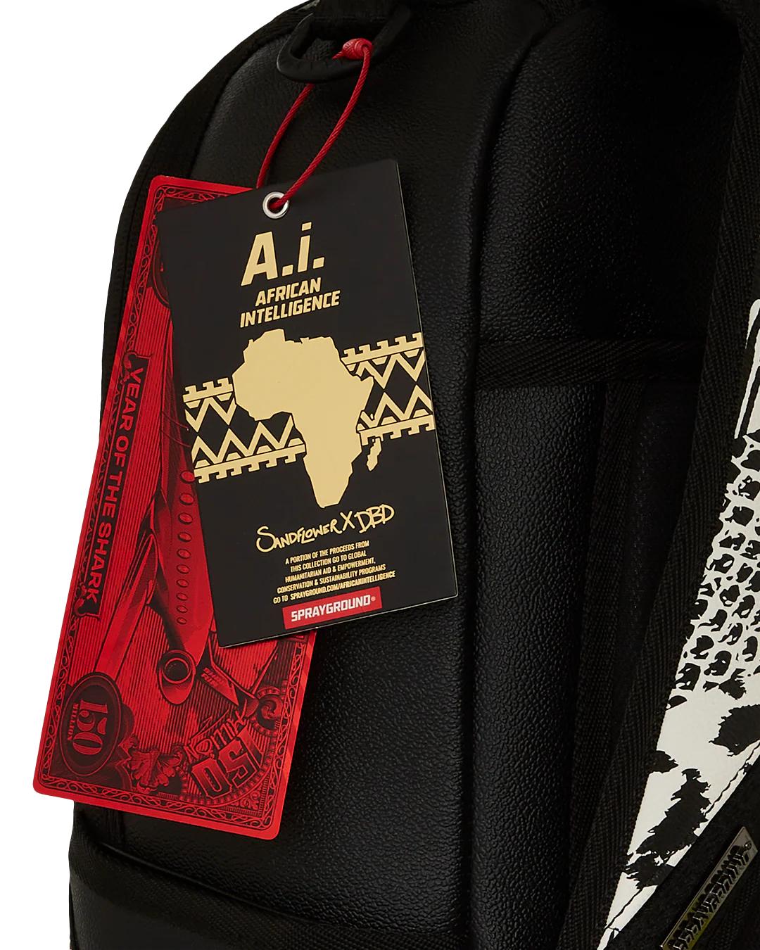 Sprayground A.I. AFRICAN INTELLIGENCE WILD NILE BACKPACK - SANDFLOWER COLLAB