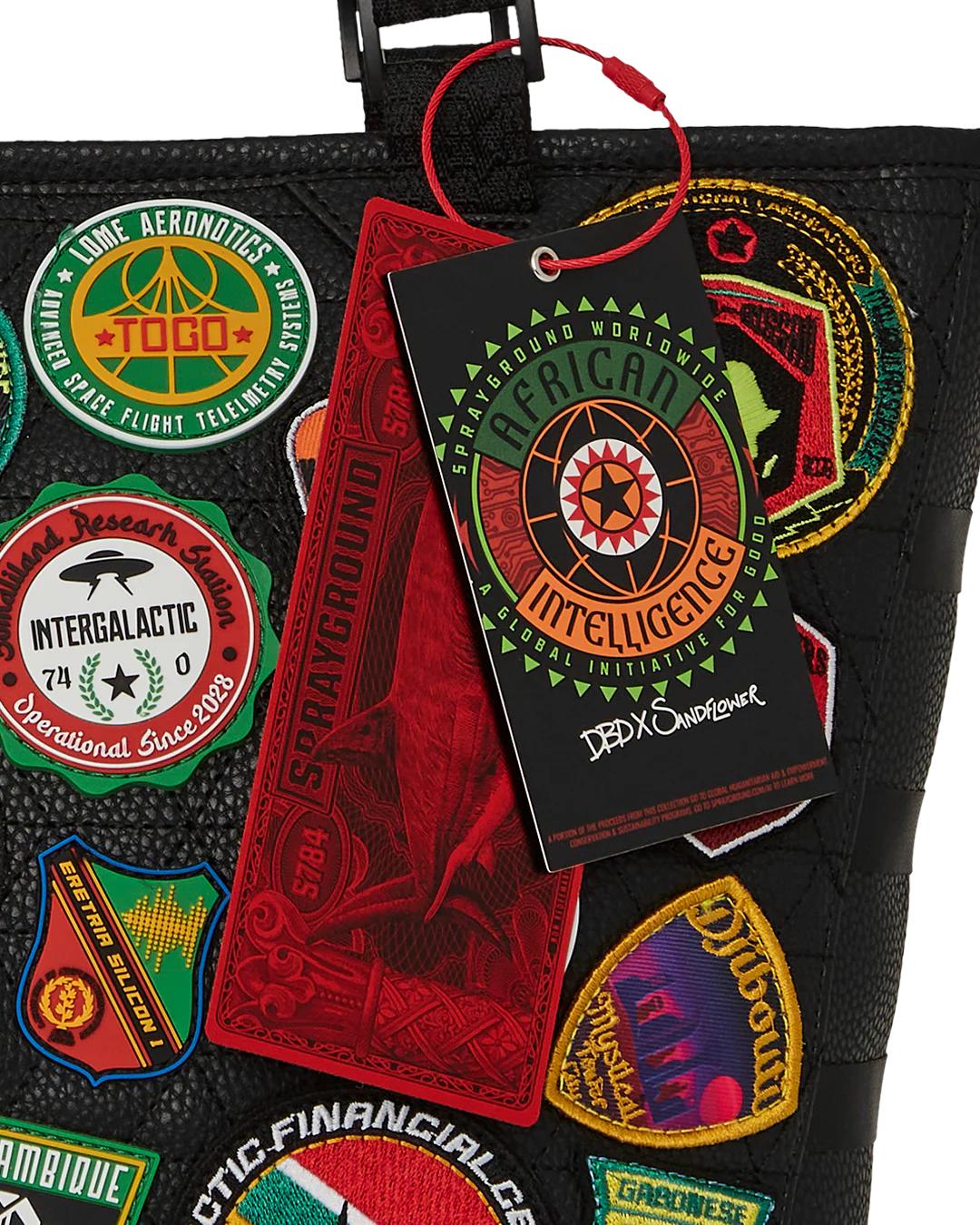 Sprayground A.I. THE 54 (PATCHES OF AFRICA) CARGO TOTE