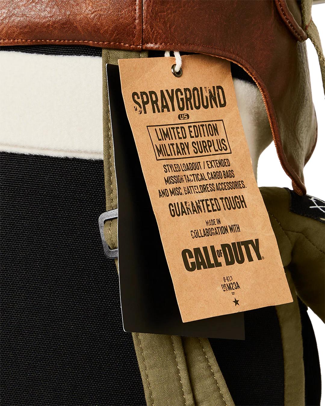 Sprayground CALL OF DUTY AVIATOR FEARLESS MONEYBEAR TEDDYBEAR BACKPACK