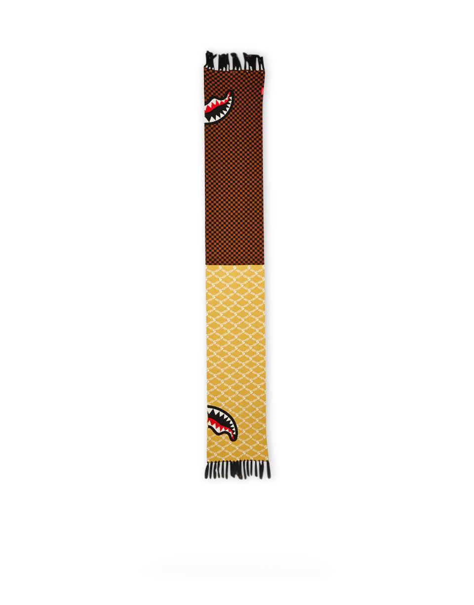 Sprayground SPLIT CHECKERED SHARK SCARF