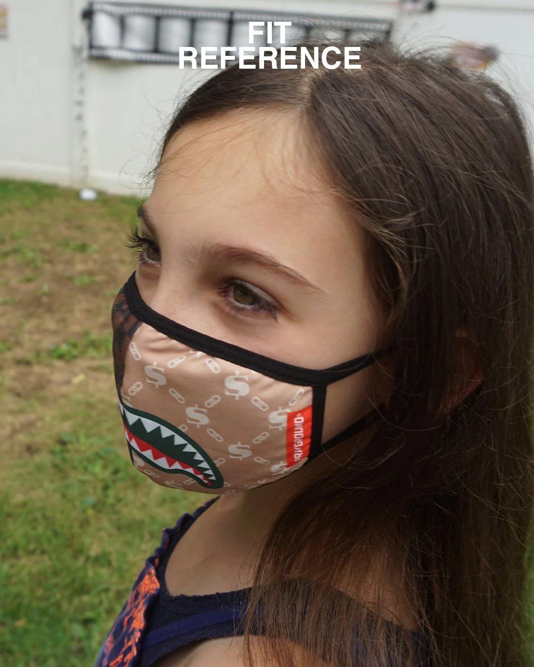 Sprayground KIDS FORM FITTING MASK: SPUCCI LEOPARD