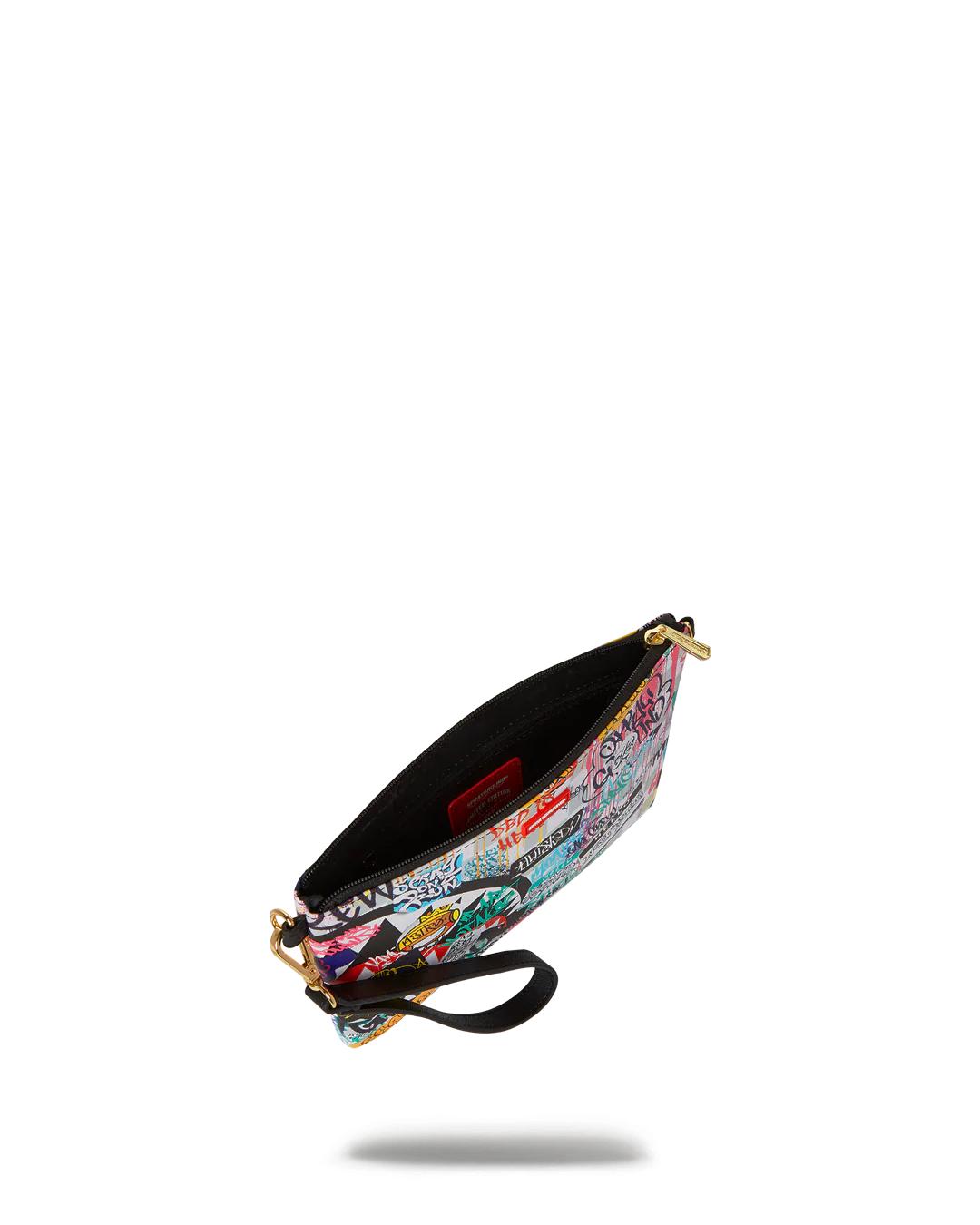 Sprayground CREATE ANOTHER DAY CROSSOVER CLUTCH W/ SHOULDER STRAP