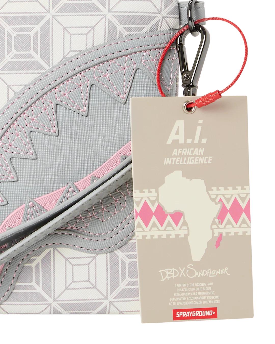 Sprayground A.I.8 AFRICAN INTELLIGENCE BOOKED & BUSY CROSSOVER CLUTCH