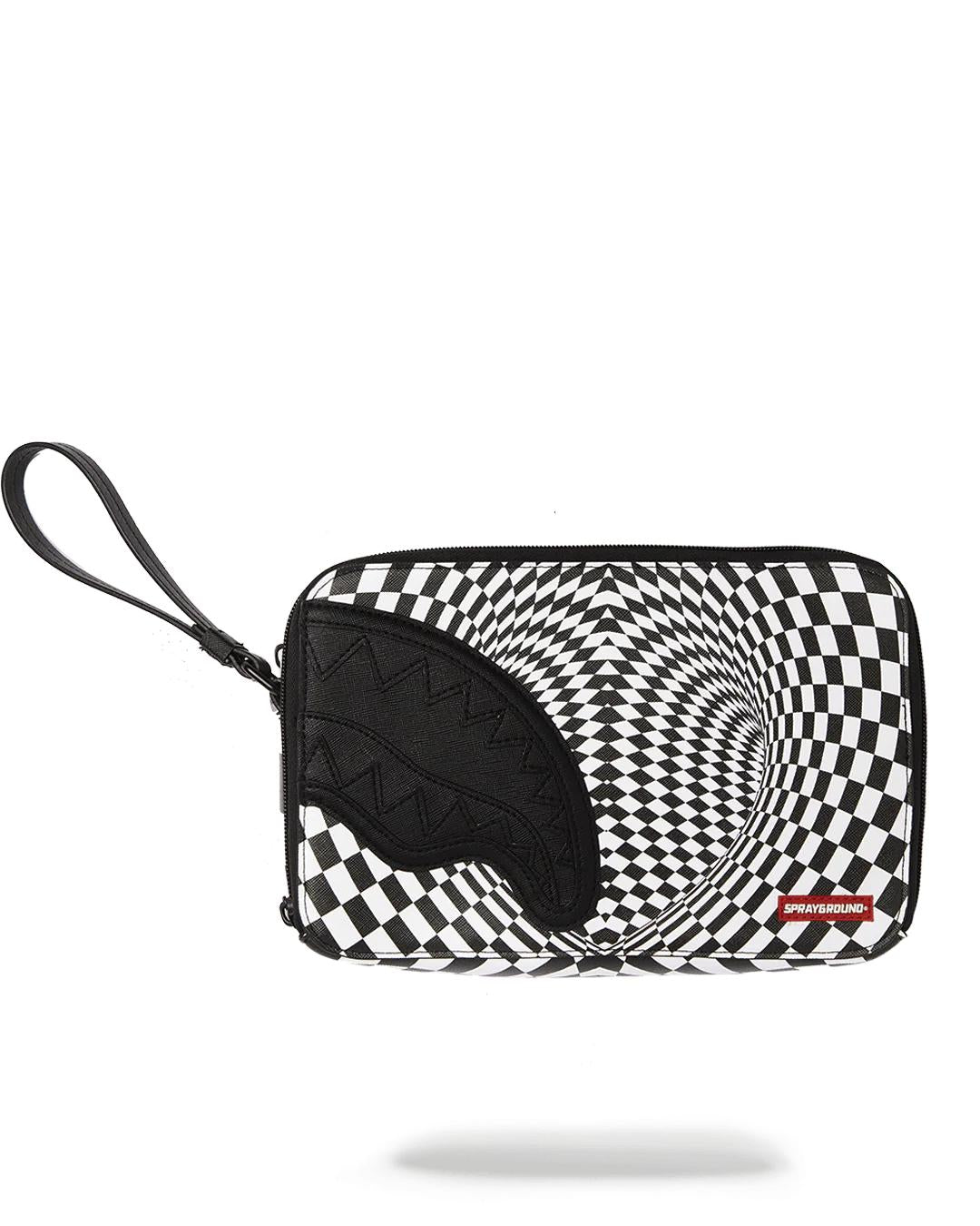 Sprayground TRIPPY CHECK TOILETRY AKA MONEY BAG