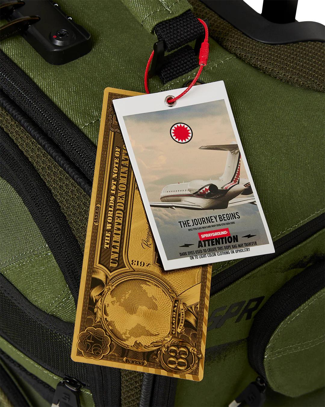 Sprayground SPECIAL OPS OPERATION SUCCE$$ JETSETTER CARRY-ON LUGGAGE