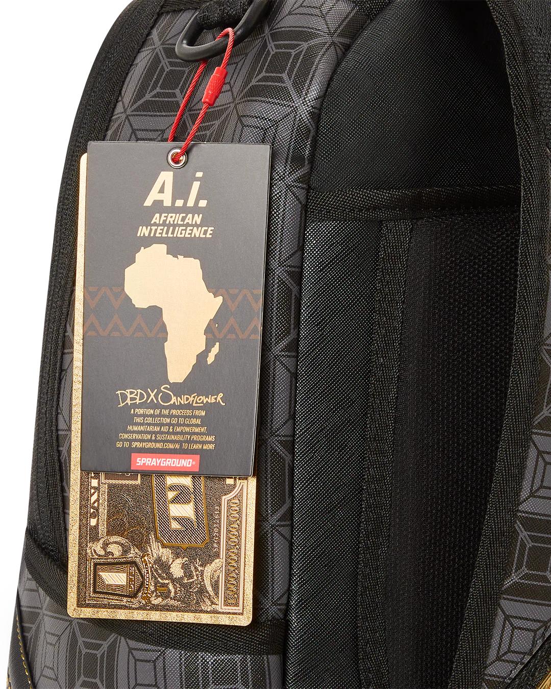 Sprayground OBSIDIAN STUNNER A.i.6 SANDFLOWER COLLAB BACKPACK (DLXV)