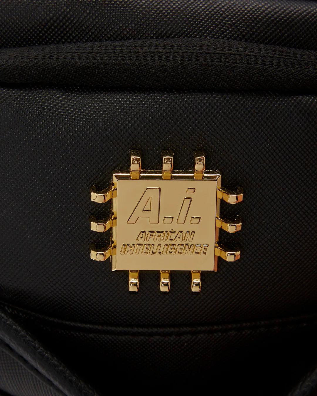Sprayground A.i.3 SHARK BITE BLACK GOLD BACKPACK (DLXV)