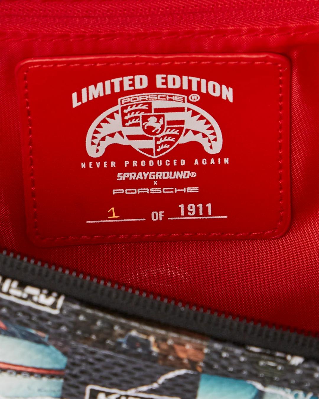 Sprayground PORSCHE AHEAD COLLAB SAVVY CROSSBODY - LIMITED EDITION