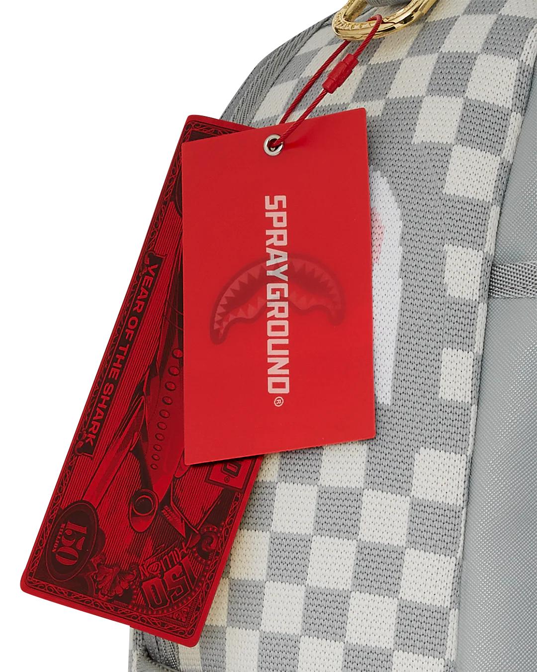 Sprayground KNIT SHARKS IN PARIS IN CREAM DLX BACKPACK