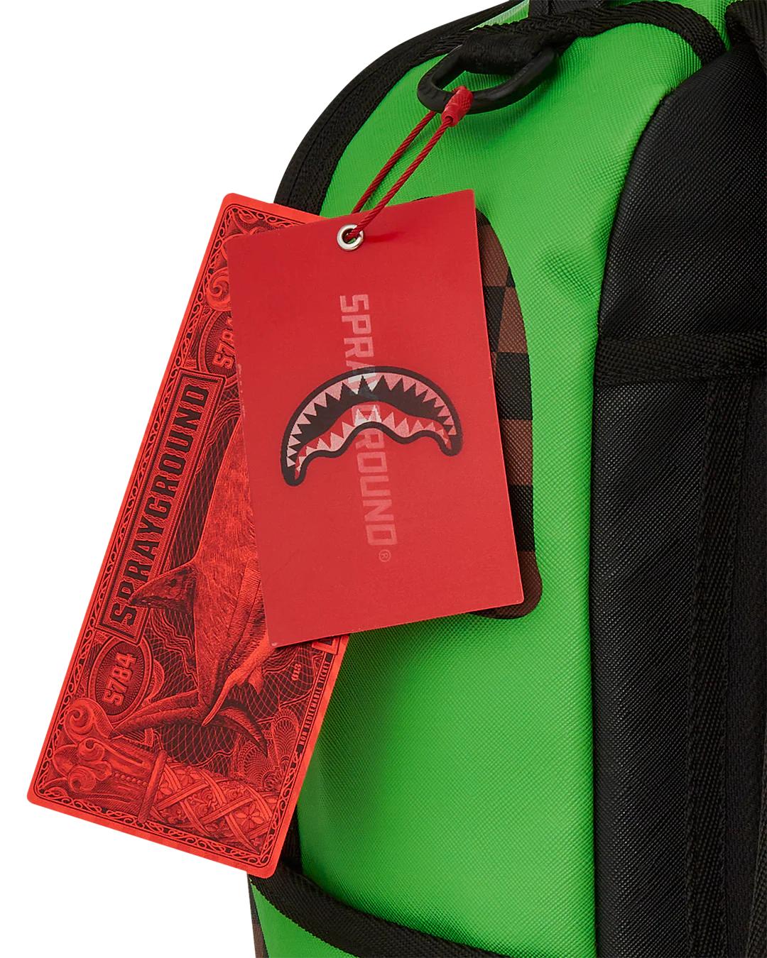 Sprayground GREEN MONEY BEAR DLXSV BACKPACK
