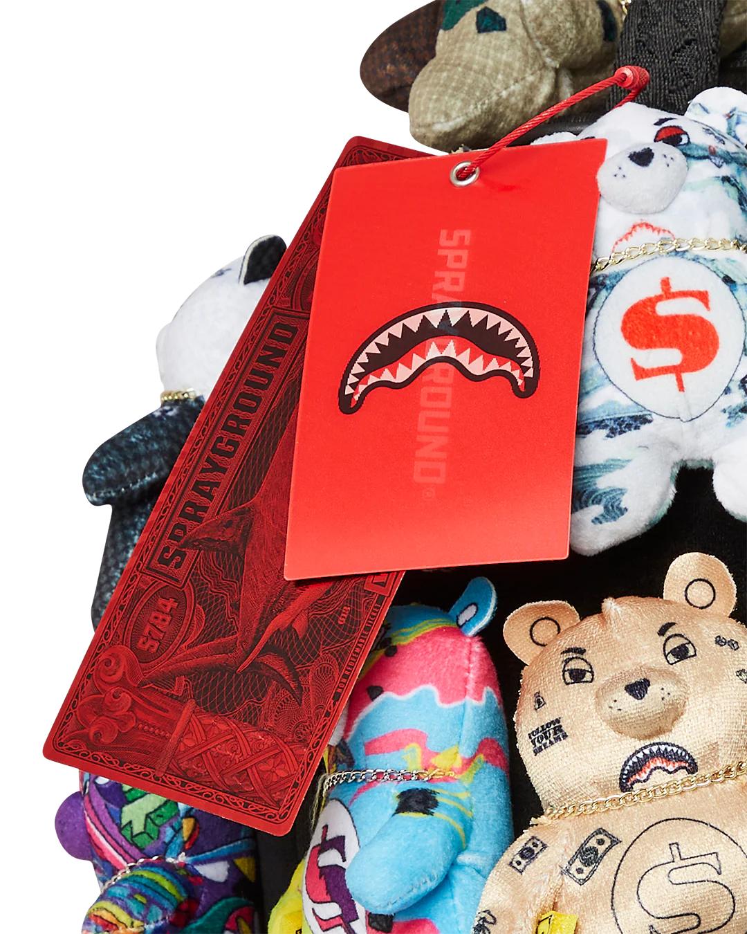 Sprayground PACK OF BEARS REAL PLUSH BEARS RUNWAY PIECE BACKPACK - SUPER EXCLUSIVE
