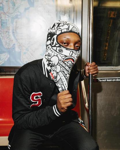 Sprayground DOODLE SHARK SKI MASK