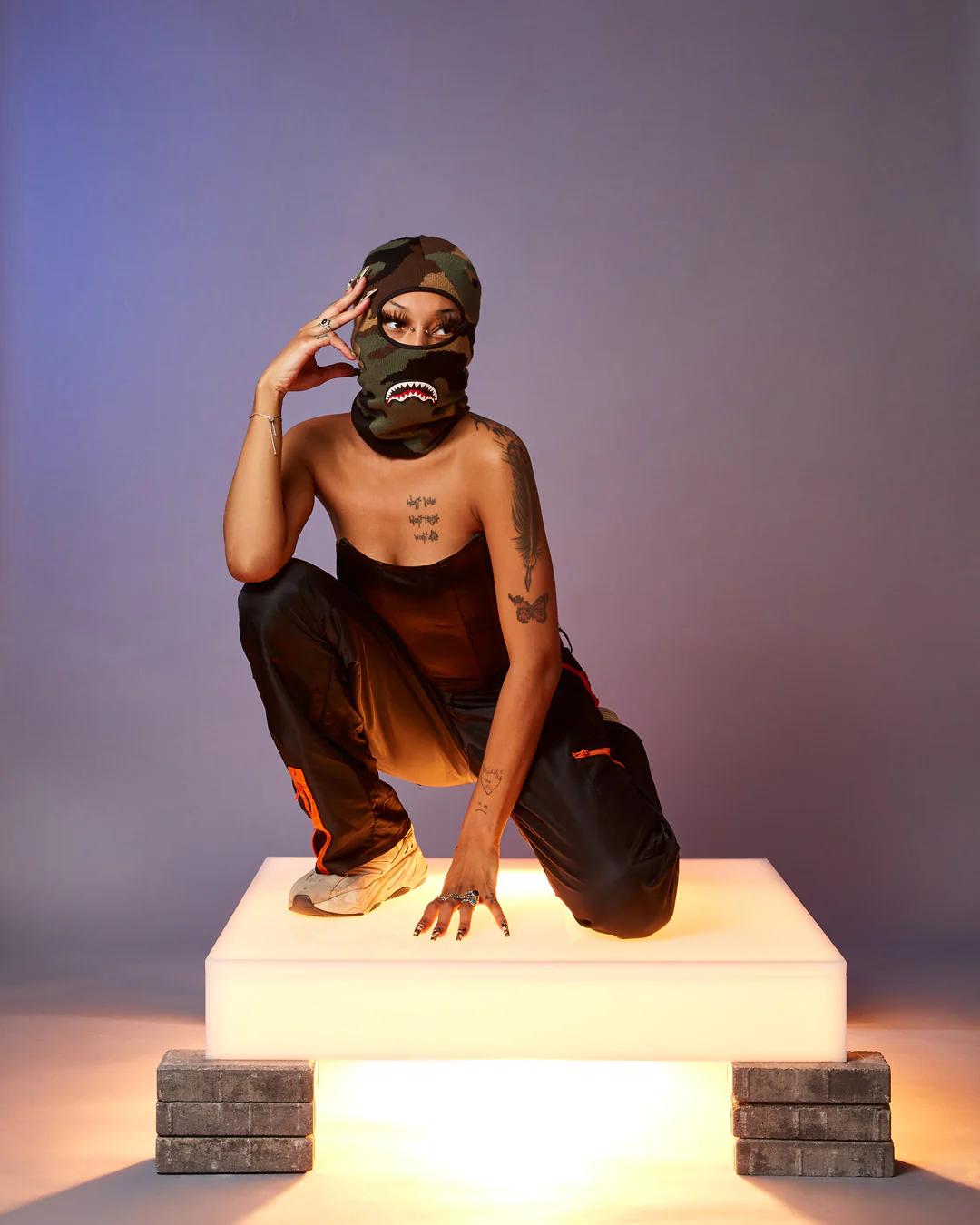 Sprayground CAMO SHARK SKI MASK