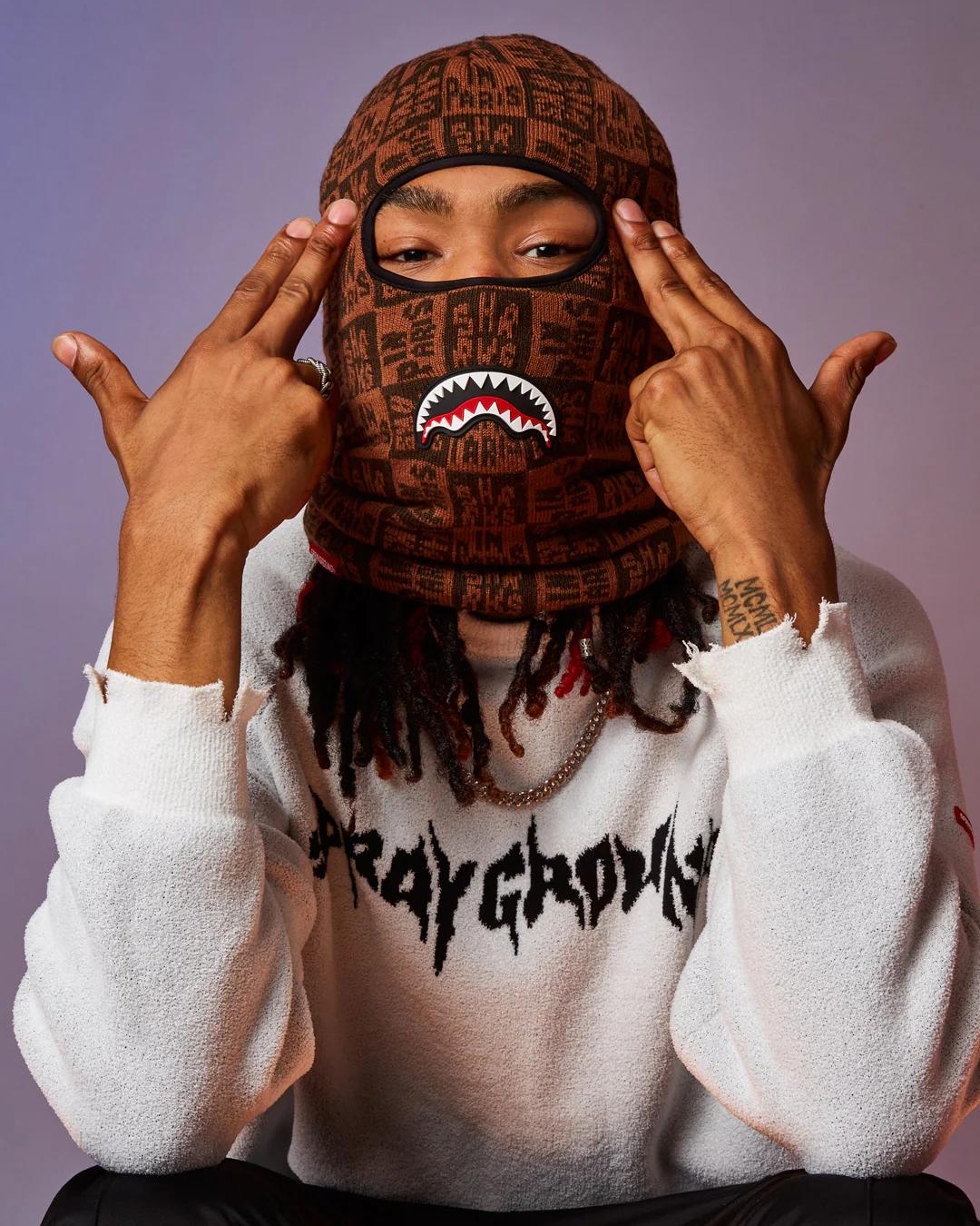 Sprayground FRENZY SHARK SKI MASK