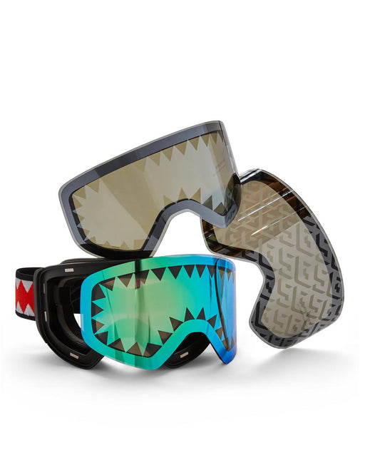 Sprayground SKY HIGH SEEKERS ARCTIC SKI GOGGLES (3 INTERCHANGEABLE LENSES)