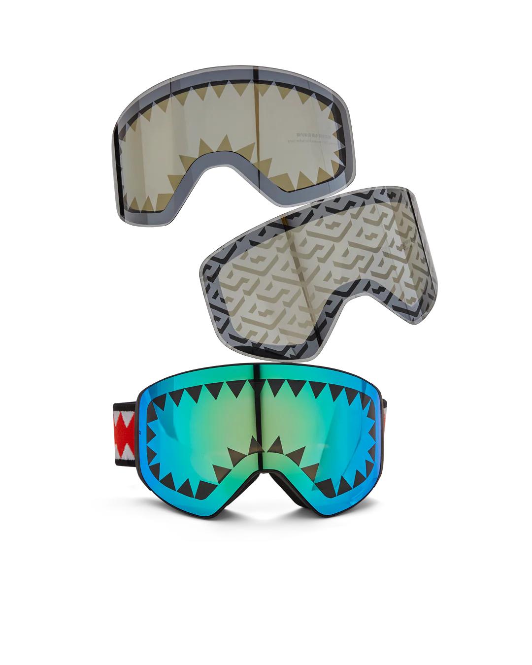 Sprayground SKY HIGH SEEKERS ARCTIC SKI GOGGLES (3 INTERCHANGEABLE LENSES)