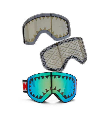 Sprayground SKY HIGH SEEKERS ARCTIC SKI GOGGLES (3 INTERCHANGEABLE LENSES)