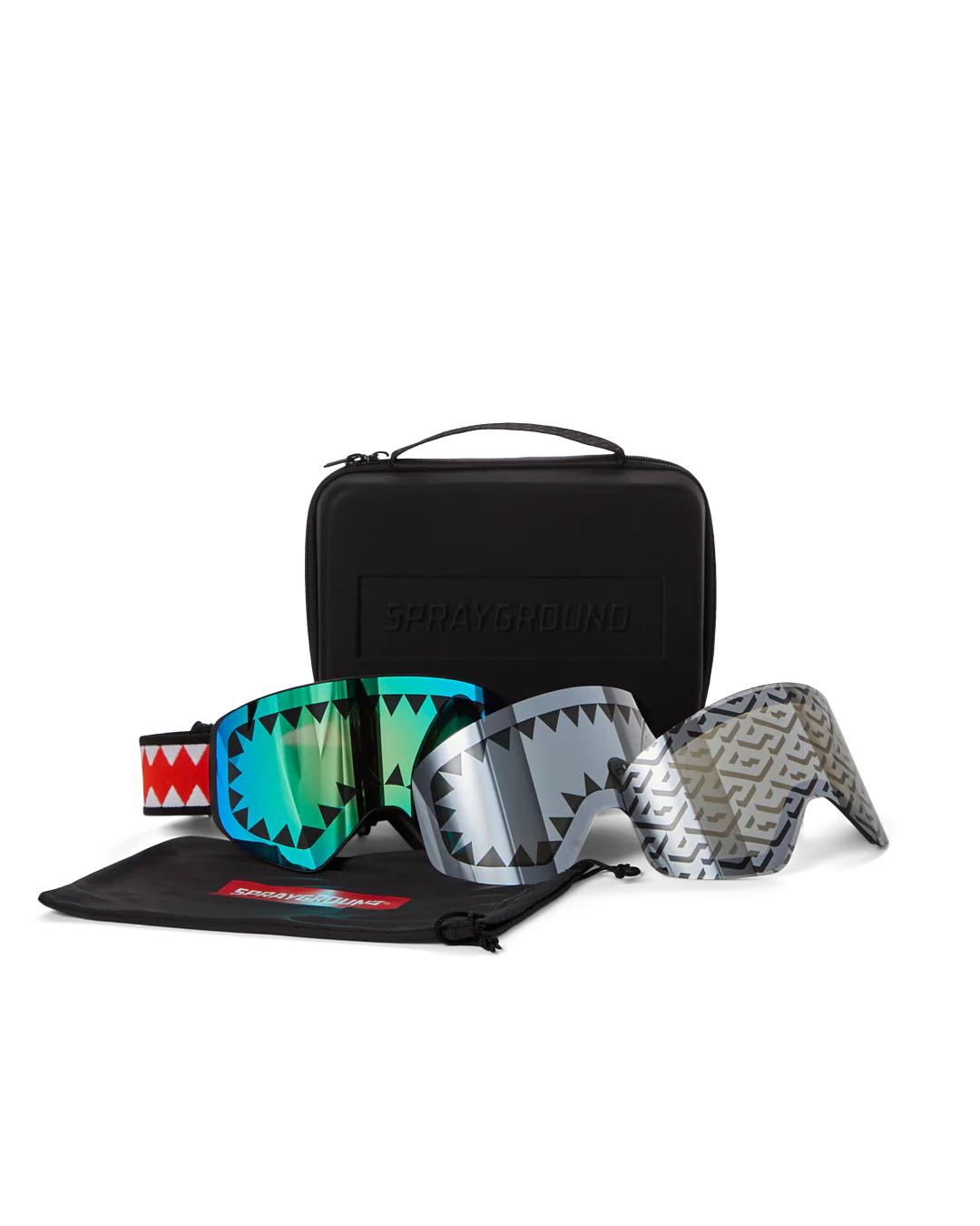 Sprayground SKY HIGH SEEKERS ARCTIC SKI GOGGLES (3 INTERCHANGEABLE LENSES)
