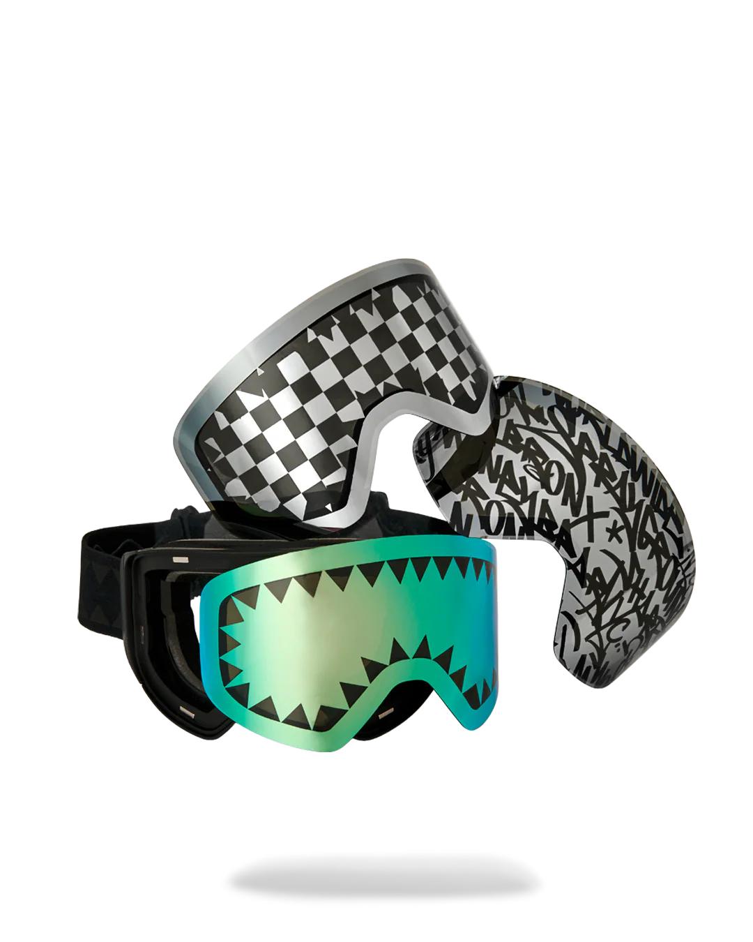 Sprayground THE STREET MOUNTAIN SKI GOGGLES (INTERCHANGEABLE 3 LENSES)