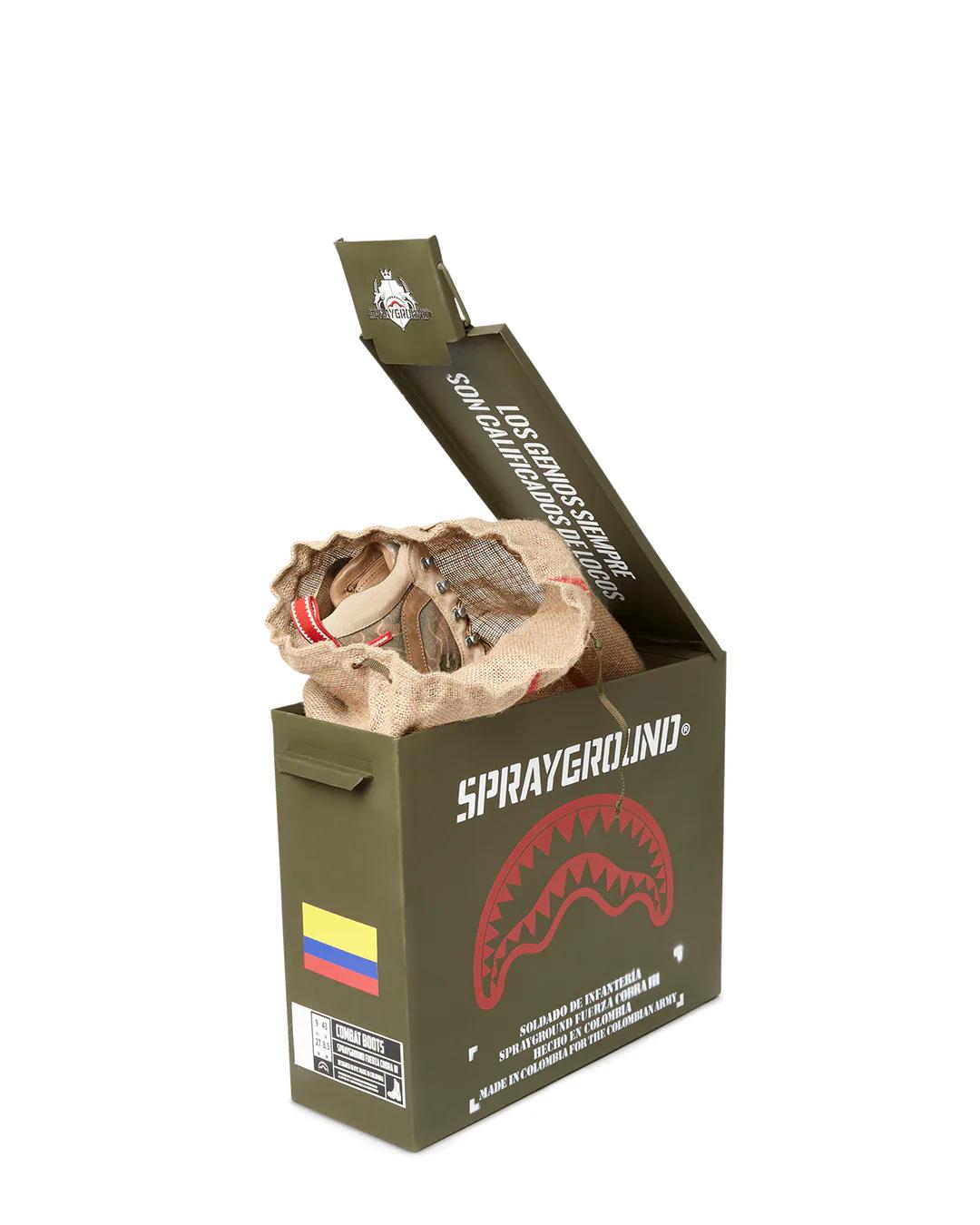 Sprayground CAMO TERRAIN FUERZA COBRA PARATROOPER BOOTS - MADE IN COLOMBIA NUMBERE
