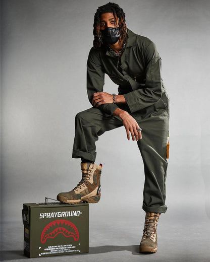 Sprayground CAMO TERRAIN FUERZA COBRA PARATROOPER BOOTS - MADE IN COLOMBIA NUMBERE