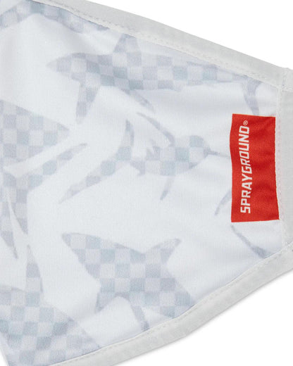Sprayground SHARK CHECK (WHITE) FACE MASK