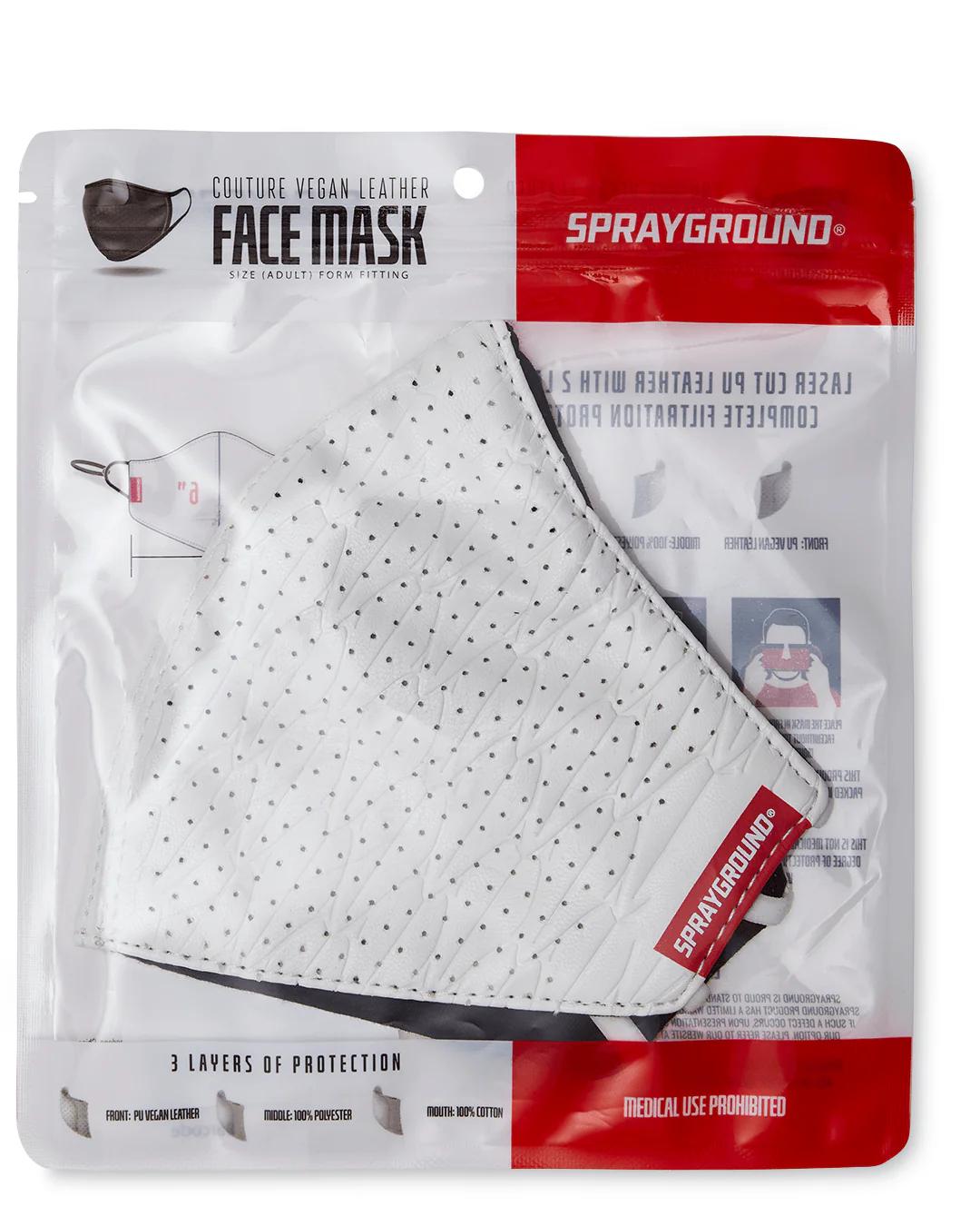 Sprayground SHARKS OF THE WORLD VEGAN LEATHER FACE MASK