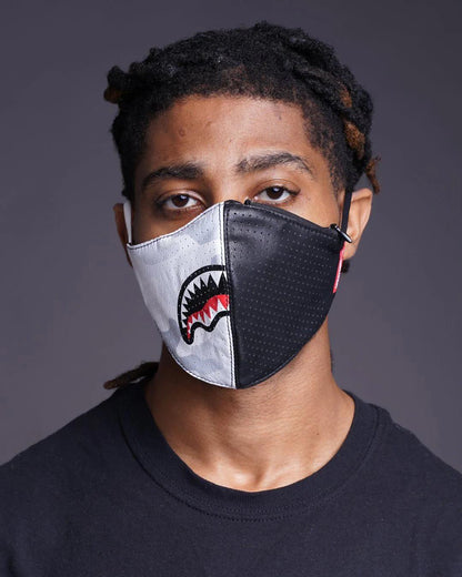 Sprayground DAMAGE CONTROL STASH POCKET VEGAN LEATHER FACE MASK