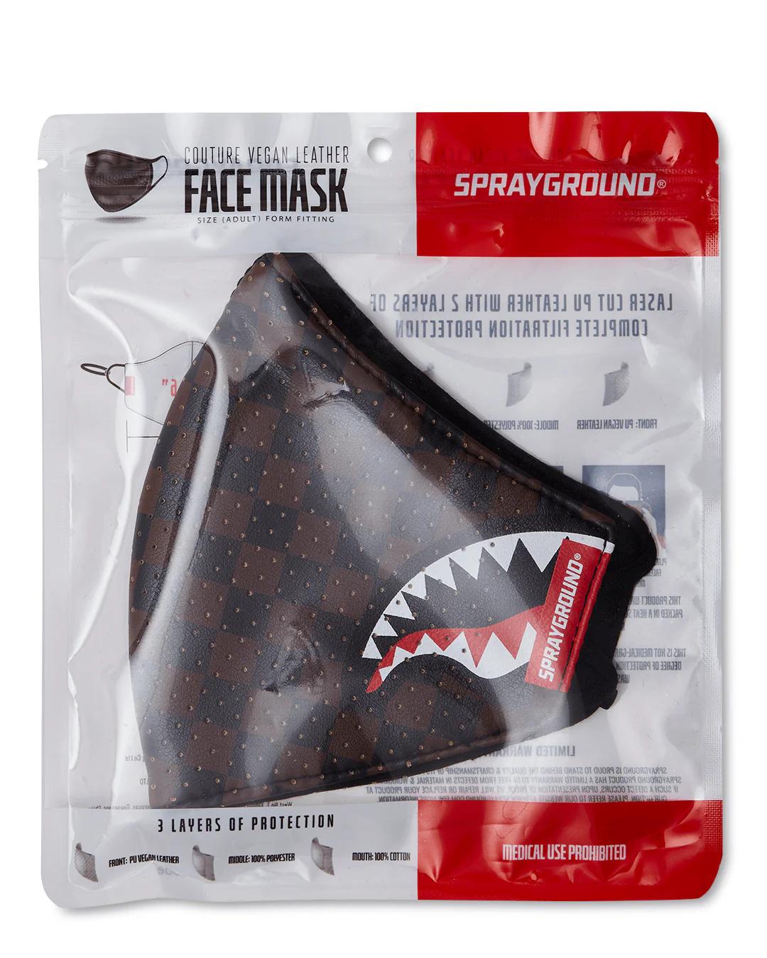 Sprayground SHARKS IN PARIS VEGAN LEATHER FACE MASK