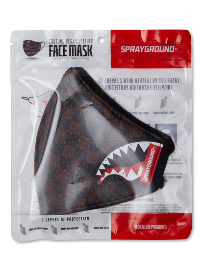 Sprayground SHARKS IN PARIS VEGAN LEATHER FACE MASK