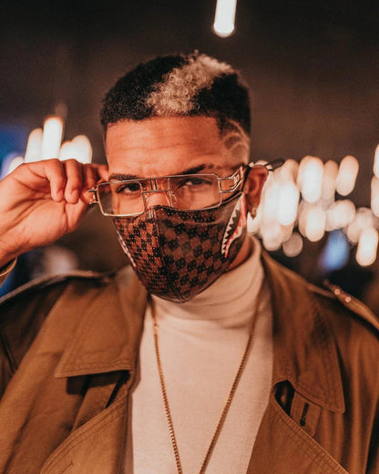 Sprayground SHARKS IN PARIS VEGAN LEATHER FACE MASK