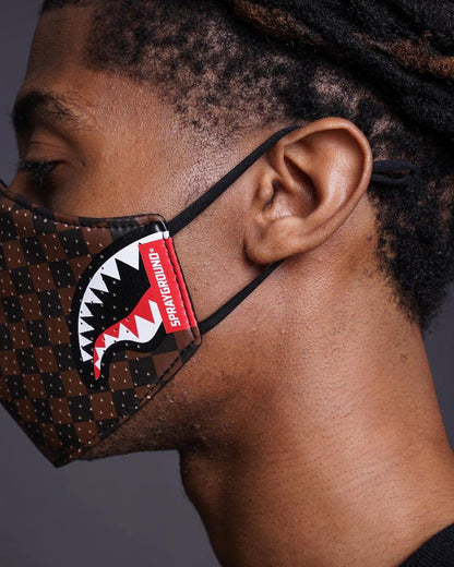 Sprayground SHARKS IN PARIS VEGAN LEATHER FACE MASK