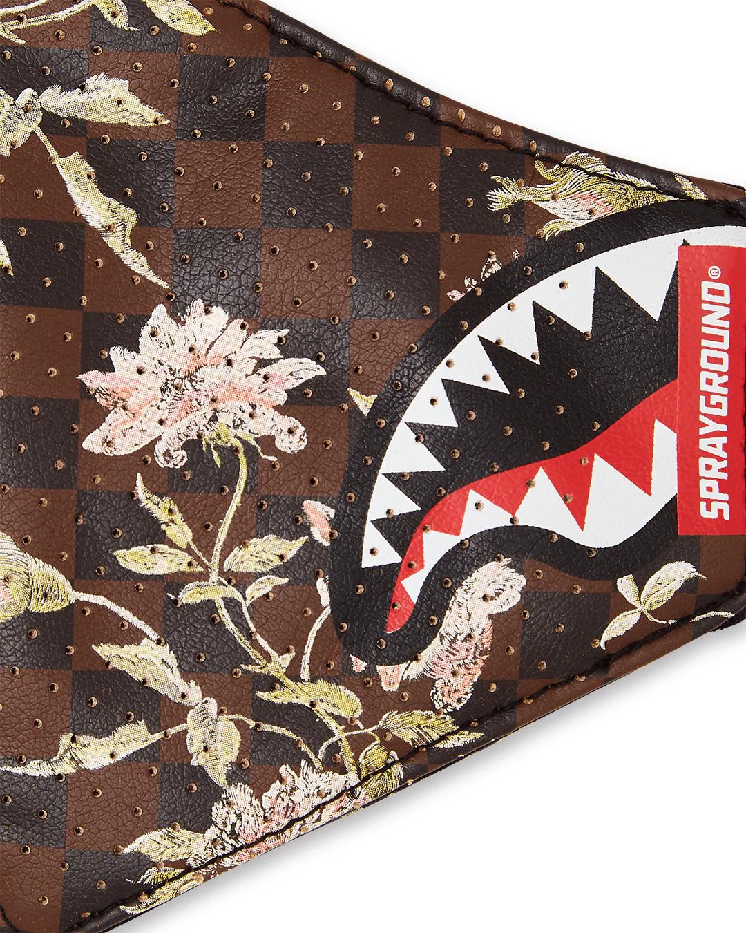 Sprayground SHARKFLOWER VEGAN LEATHER FACE MASK