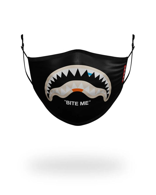 Sprayground BITE ME SHARK (BLK) POLYESTER FACE MASK