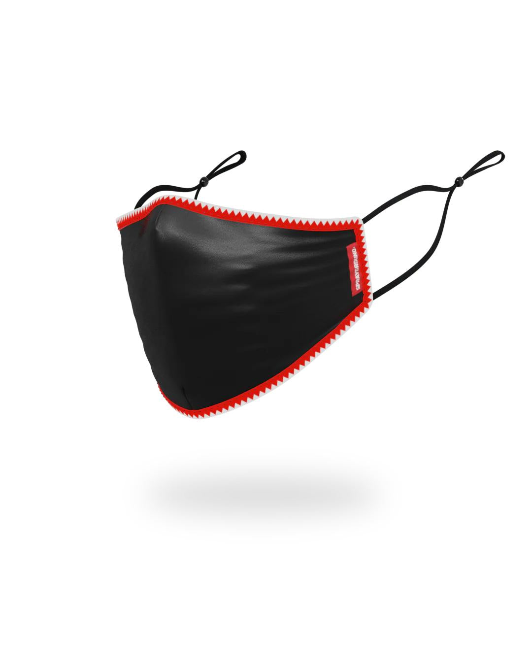 Sprayground ADULT VERTICAL SHARK (BLACK) FORM-FITTING FACE MASK