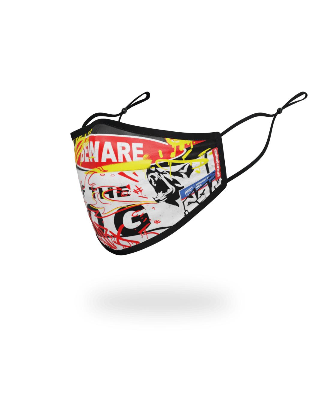 Sprayground ADULT BEWARE OF THE DOG FORM-FITTING FACE MASK