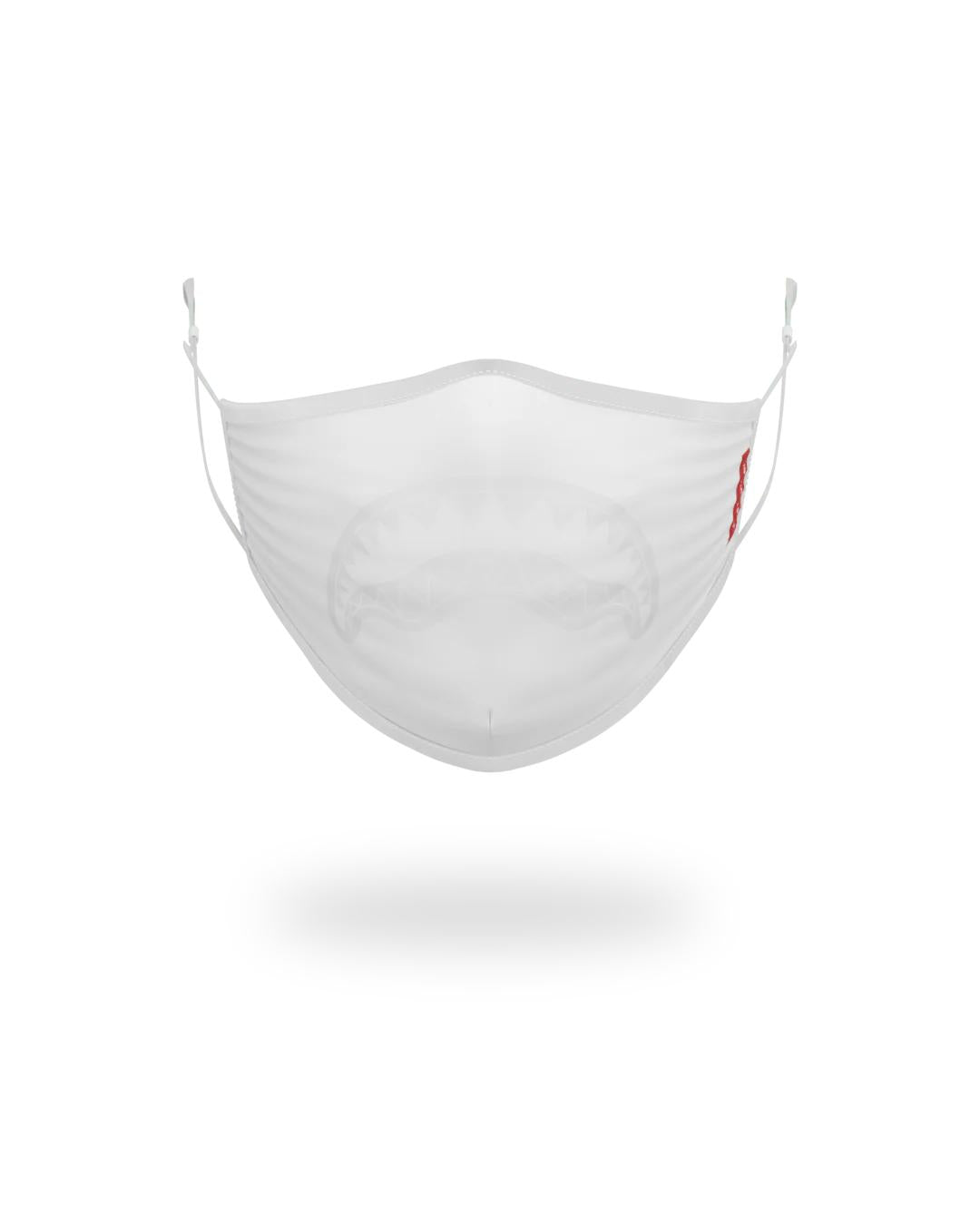 Sprayground ADULT WHITE ON WHITE SHARK FORM-FITTING FACE MASK