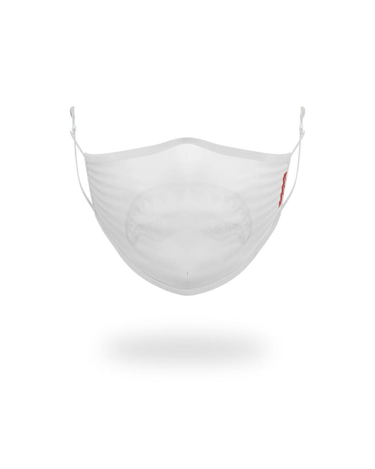 Sprayground ADULT WHITE ON WHITE SHARK FORM-FITTING FACE MASK