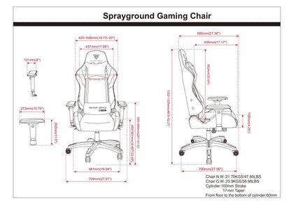 Sprayground FIRE CAMO GAMING CHAIR - SUPER RARE