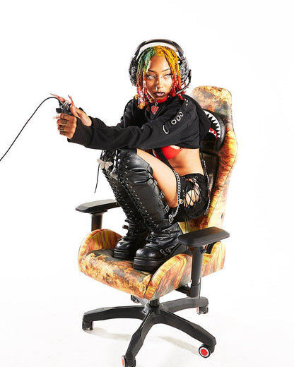 Sprayground FIRE CAMO GAMING CHAIR - SUPER RARE