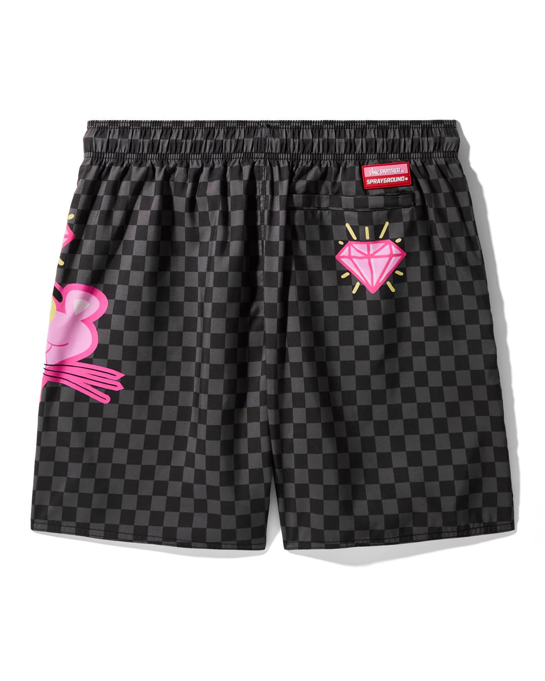 Sprayground PINK PANTHER DIAMOND SHARK SWIM SHORTS