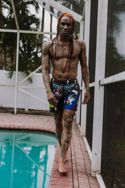 Sprayground SPONGEBOB TOKYO BUBBLE SWIM SHORTS
