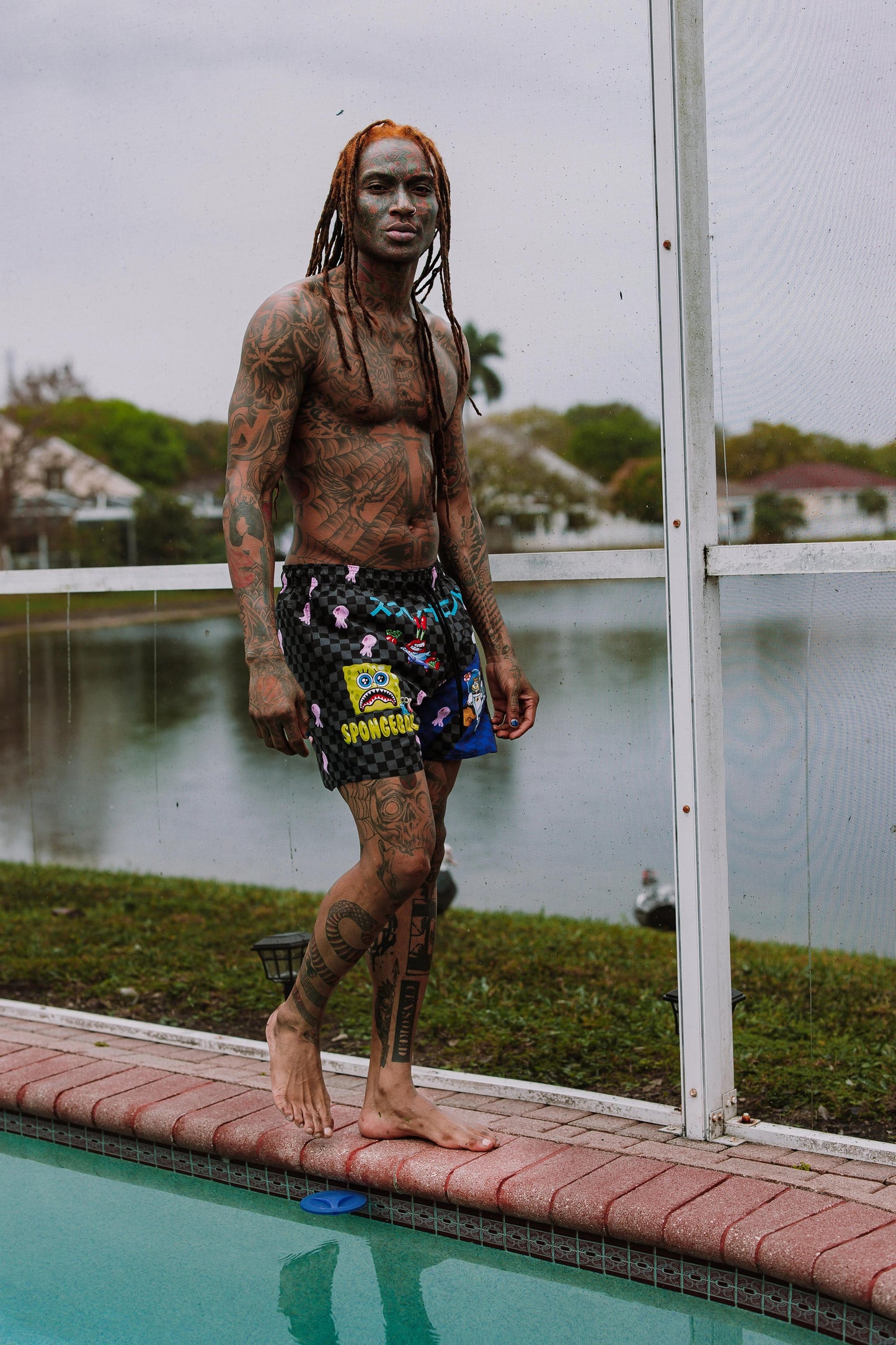 Sprayground SPONGEBOB TOKYO BUBBLE SWIM SHORTS