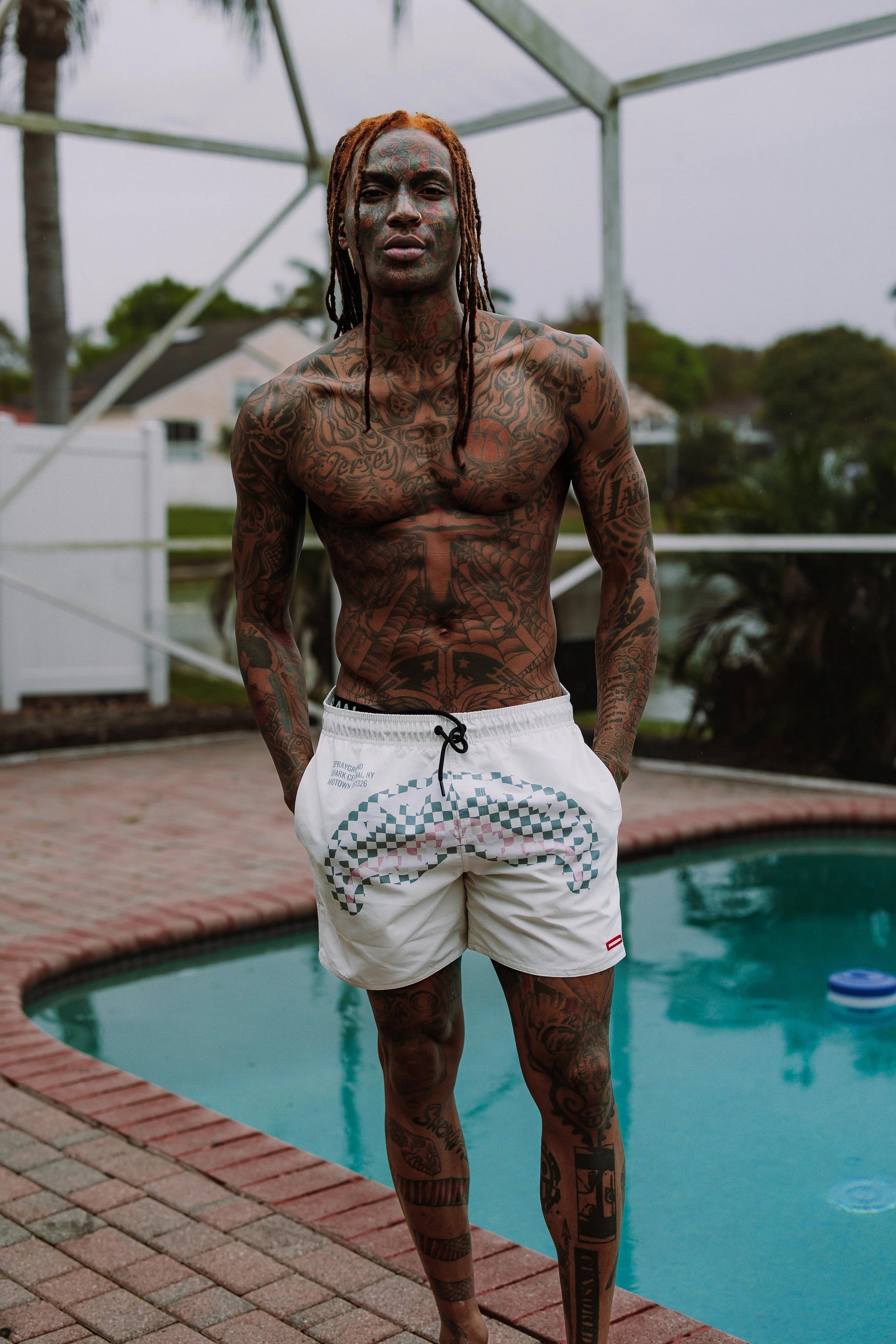 Sprayground SHARK CENTRAL DYNAMIC SWIM SHORTS