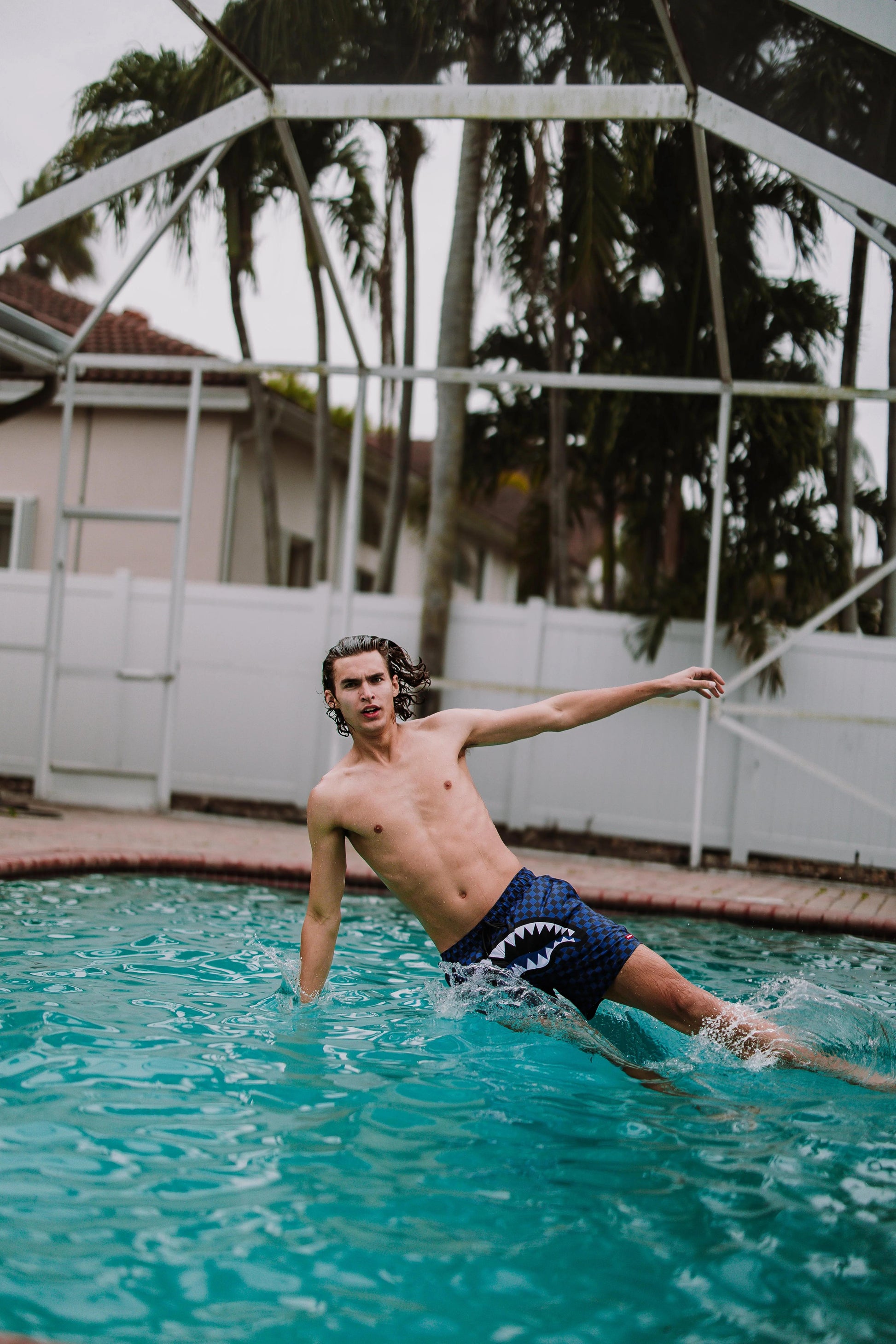 Sprayground MIDNIGHT MAGIC SHARKS IN PARIS SWIM SHORTS