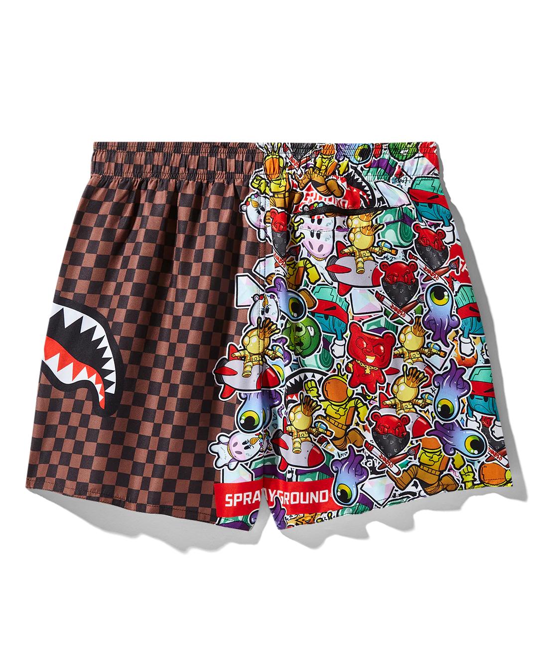 Sprayground STICKER CREW SWIM SHORTS